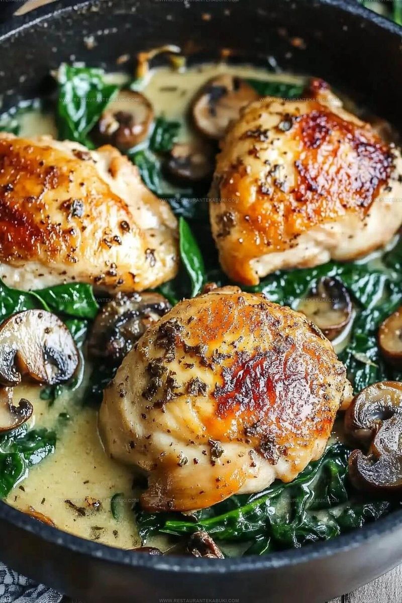 1297727 Chicken Spinach and Mushroom Oven Dish Recipe