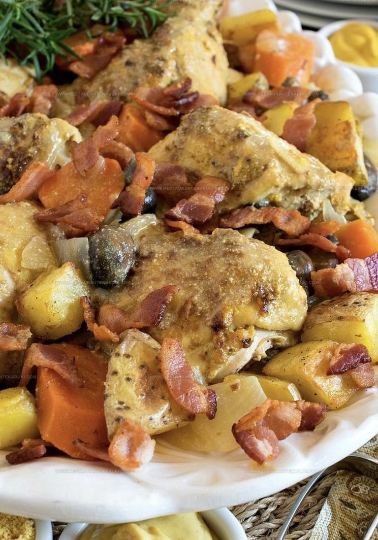 6096096 Three Mustard Chicken Fricassee Recipe