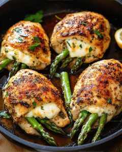 1433341 Chicken and Asparagus with Mozzarella Recipe