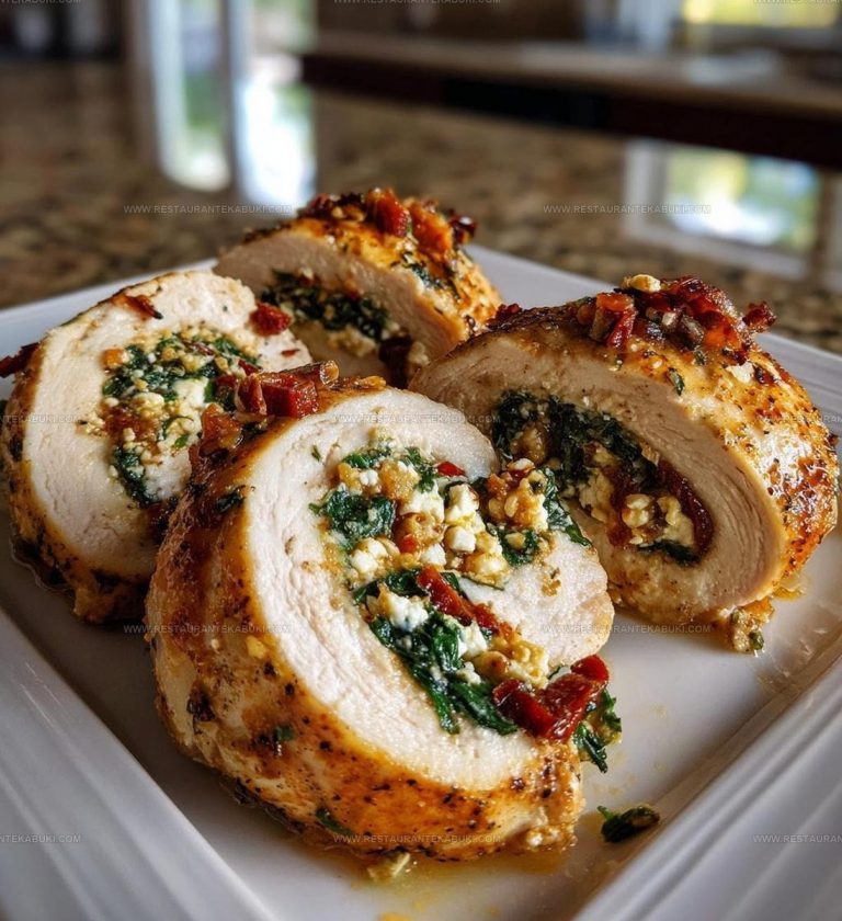 5475385 Rolled Up Chicken With Feta Spinach Sun Dried Tomatoes Recipe