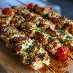 3166090 Ranch Garlic Parmesan Chicken Skewers Recipe