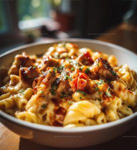 3059474 Honey Bbq Chicken Cheddar Pasta Recipe