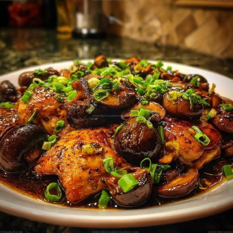 1454081 Savory Black Pepper Chicken Recipe with Mushrooms