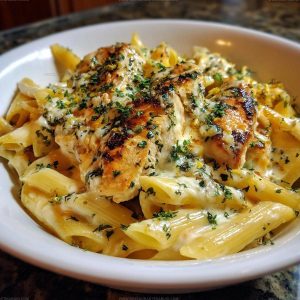 5162994 Garlic Butter Chicken Penne With Three Cheese Sauce Recipe