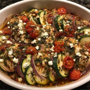 4013616 Mediterranean Chicken And Zucchini Bake Recipe