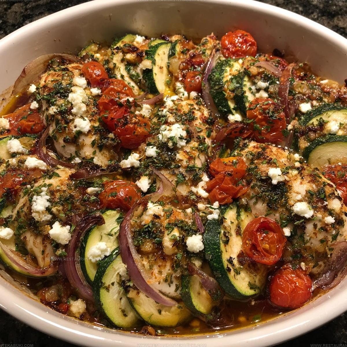 4013616 Mediterranean Chicken And Zucchini Bake Recipe