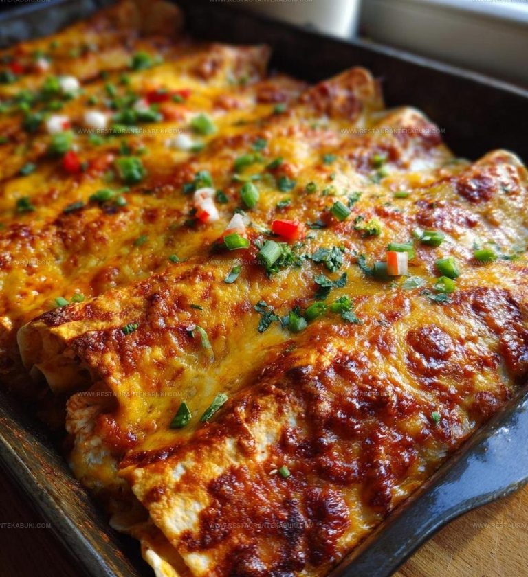 2455330 Cheesy Spicy Baked Chicken Enchiladas Recipe