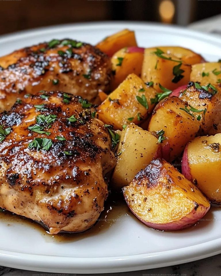8315895 Honey Glazed Chicken with Sweet Potatoes and Apples Recipe