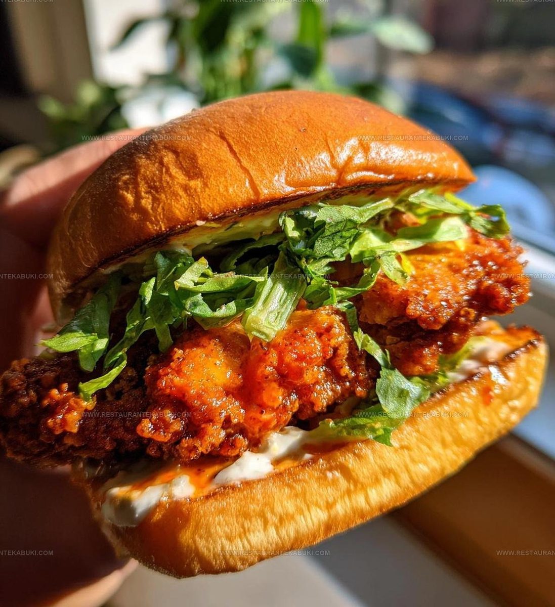 8799082 Spicy Sweet Fried Chicken Sandwich Recipe