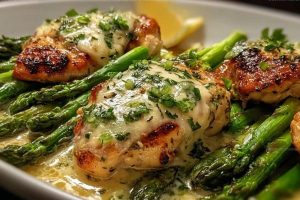7402243 Caesar Chicken with Asparagus Recipe