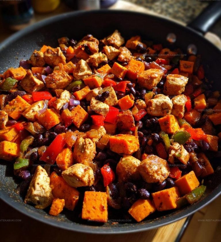 3383123 Mexican Chicken Sweet Potato Black Bean Skillet Recipe