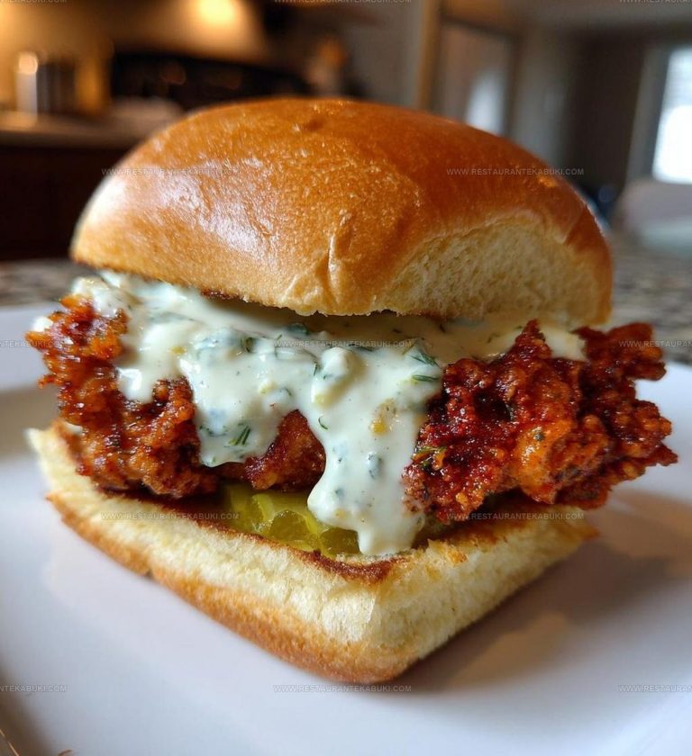 1086010 Nashville Hot Chicken Sliders Dill Pickle Aioli Recipe