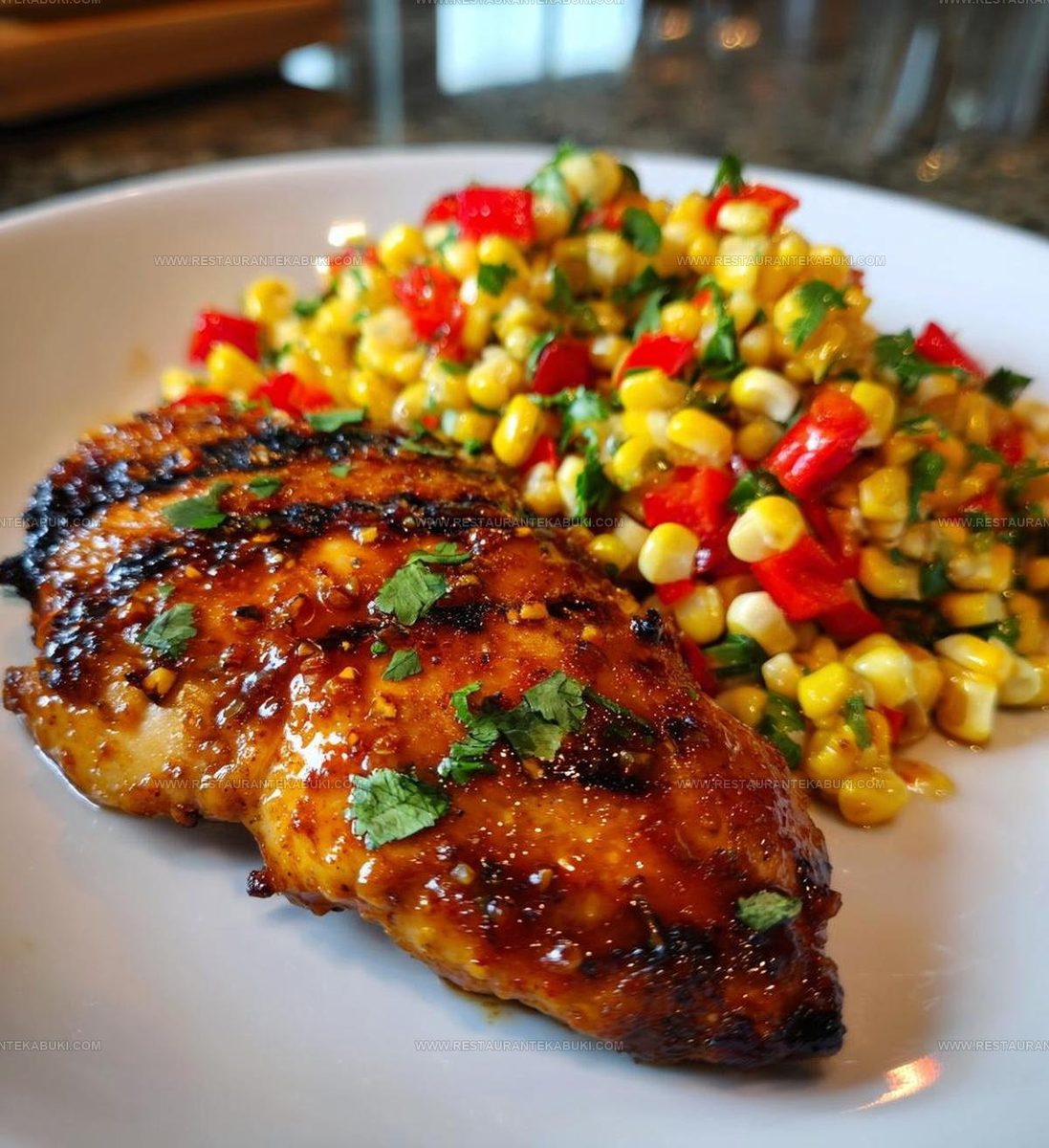2703791 Honey Bbq Chicken Corn Salad Recipe