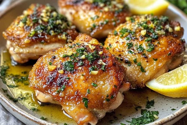 3104324 Garlic Butter Chicken Thighs Recipe