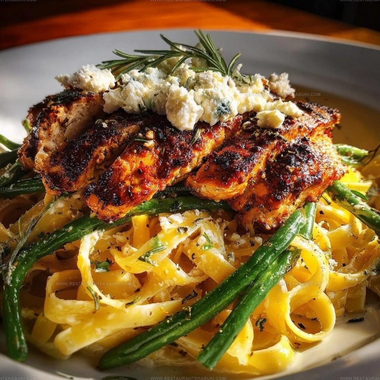 2178380 Smoky Paprika Chicken Alfredo With Lemon Feta And Charred Green Beans Recipe