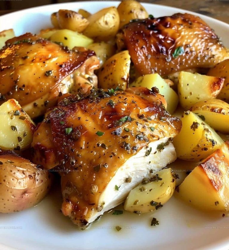 8587366 Zesty Lemon Herb Chicken And Potatoes Recipe