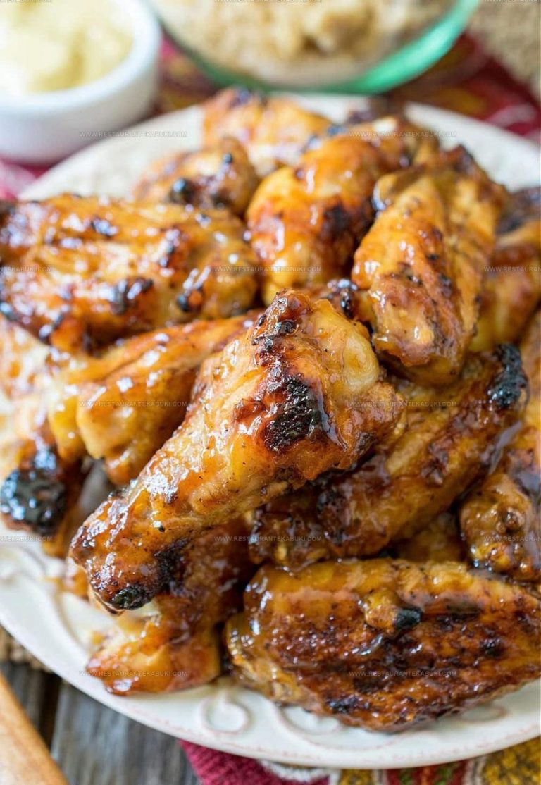9366239 Honey Mustard Soy Glazed Chicken Wings Recipe
