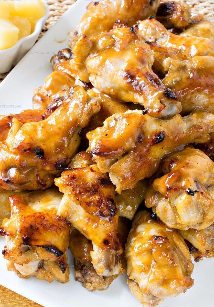 1402551 Pineapple Glazed Chicken Wings Recipe