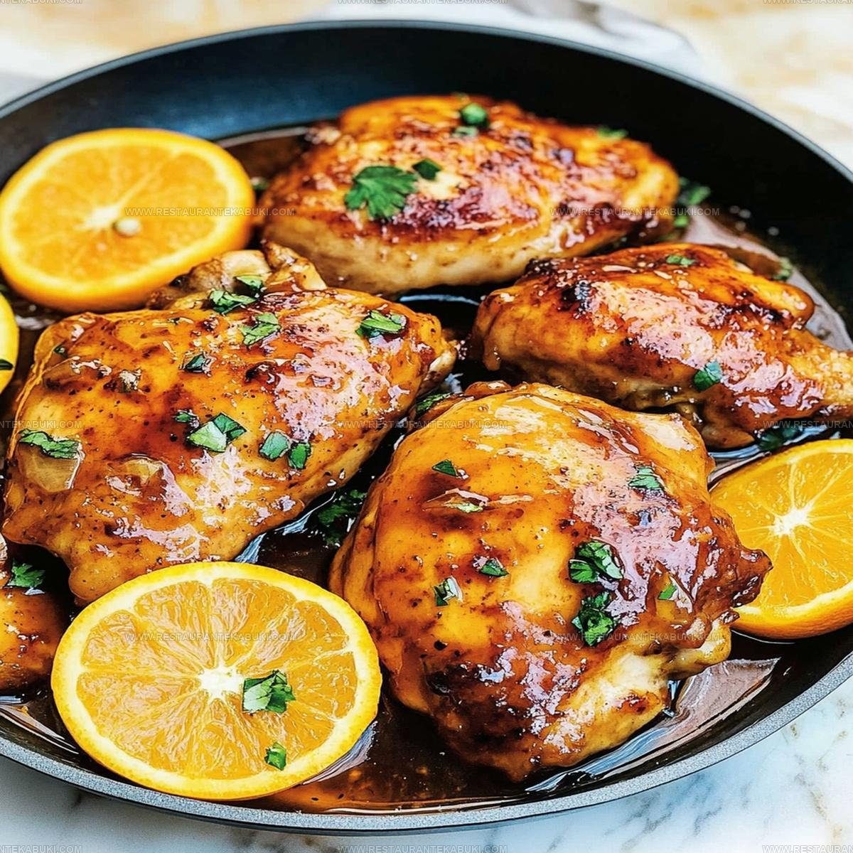 7747074 Sticky Honey Orange Glazed Chicken Recipe