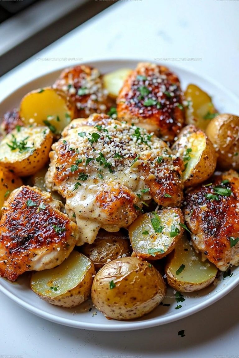 3017899 Garlic Parmesan Chicken Potatoes Recipe